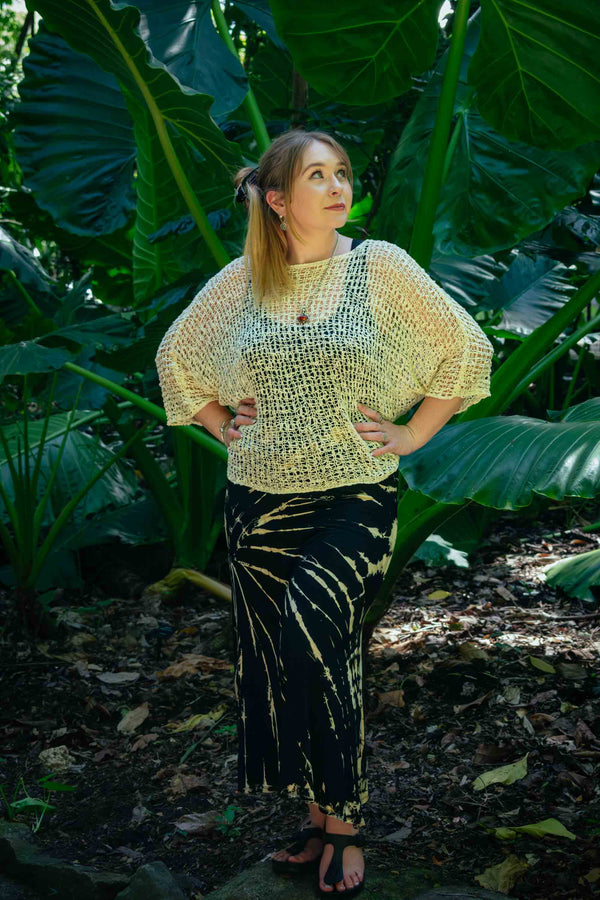 Atlas Skirt in Tie Dye Black