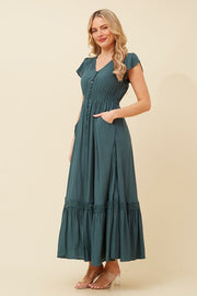Minx Maxi Dress - Green Goddess