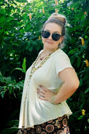 Tara Cotton Top - Cream - zaphire_kuranda