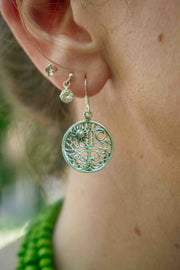 Circa Dangle - Silver Earrings