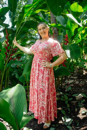 Serenity Maxi Dress - Dahlia Red - zaphire_kuranda