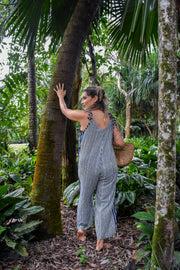 Calm Overall Pantsuit - Stripe Navy - zaphire_kuranda