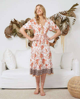 Corallina Midi Dress