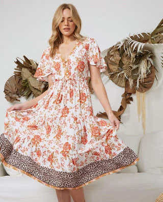Corallina Midi Dress