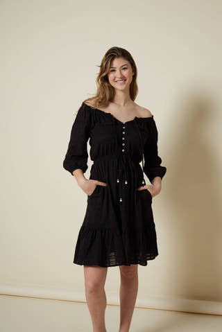 Demi Short Dress in Black