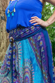 Gypsy Skirt - Retreat Blue & Purple - zaphire_kuranda