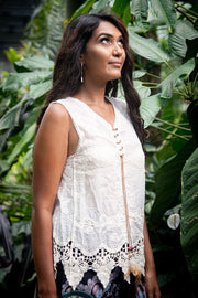 Jewel Top - Cream | zaphire_kuranda.
