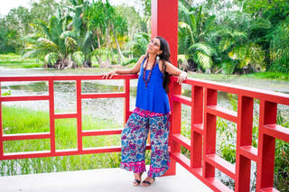 Passport Pants in Paisley Pink