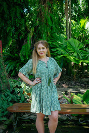 Cosmopolitan Short Dress - Green Star Diamond