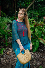 Atlas Skirt - Tie Dye Blue