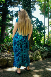 Tamarind Jumpsuit in Aztec Blue