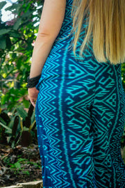 Tamarind Jumpsuit in Aztec Blue