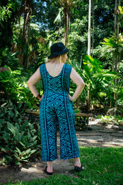 Tamarind Jumpsuit in Aztec Teal
