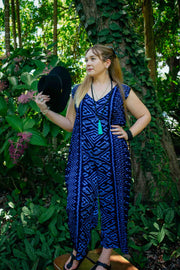 Tamarind Jumpsuit in Aztec Navy