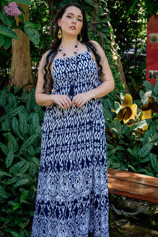 Dante Maxi Dress - Navy bohemian fashion from Zaphire Kuranda