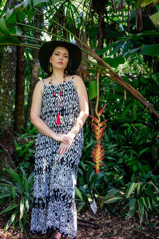 Dante Maxi Dress - Black bohemian fashion from Zaphire Kuranda