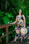 Carlita Overalls - Collage Black bohemian fashion from Zaphire Kuranda
