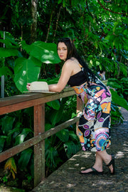 Carlita Overalls - Collage Black
