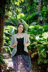 Samsara Cardigan Top - Light Grey - zaphire_kuranda