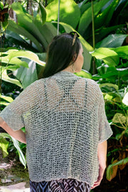 Samsara Cardigan Top - Light Grey - zaphire_kuranda