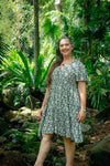 Ishtar Short Dress in Cream Treasure
