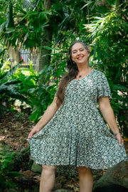 Ishtar Short Dress - Cream Treasure