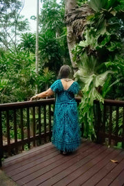 Mayan Midi Dress - Aztec Teal