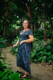 Mayan Midi Dress - Aztec Black