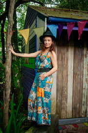 Sunday Jumpsuit - Patchwork Aqua