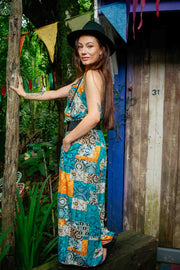 Sunday Jumpsuit - Patchwork Aqua