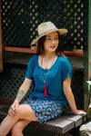 Luna Top - Teal - zaphire_kuranda