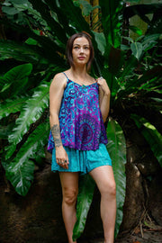 Bindy Shorts -  Teal Mosaic