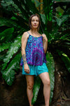 Bindy Shorts in Teal Mosaic