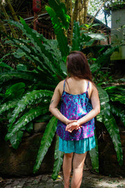 Bindy Shorts in Teal Mosaic