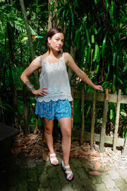 Bindy Shorts - Blue Renaissance