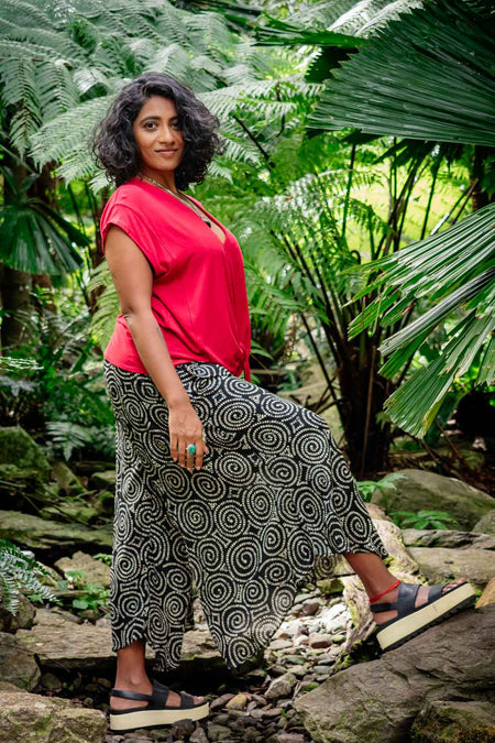 Cinnamon Pants - Rayon Sister Spiral - zaphire_kuranda