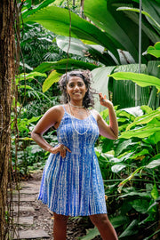 Zest Short Dress – Shadow Blue