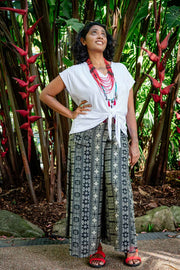 Cinnamon Pants - Rayon Aztec