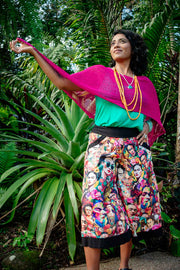 Rhee Scarf Top – Magenta