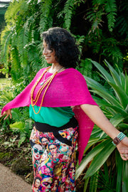 Rhee Scarf Top – Magenta