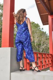 Calm Pantsuit in Swirl Blue
