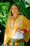Rhee - Scarf Top Mustard