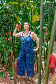 Calm Pantsuit in Swirl Blue & Green