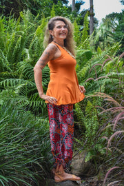 Freya Pants in Coral Red