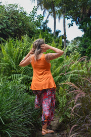 Freya Pants in Coral Red