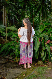 Freya Pants in Wheel of Life Pink