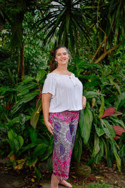 Freya Pants in Wheel of Life Pink