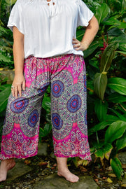 Freya Pants in Wheel of Life Pink