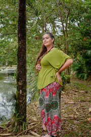 Freya Pants in Wheel of Life Red