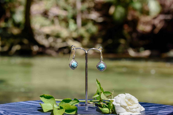 Argos Turquoise in Silver Earrings